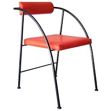 Rodney Kinsman Black Red Metal Vienna Chair United Kingdom 1980 In 2020 Modern Side Chairs Metal Side Chair Dining Room Chairs Modern