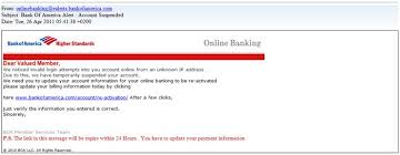 Bank of america corporate center. Spam Alert Phishing Email Scam Titled Bank Of America Alert Account Suspended