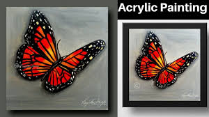 Easy Painting Acrylic Painting Butterfly How To Paint Art Canvas Youtube They would bring festive air and good cheer to your home this holiday season. easy painting acrylic painting butterfly how to paint art canvas