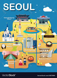 서울시랜드마크지도 This Map Is Seoul City Landmark Place Map Of Seoul Attractions Vector And Illustration Download A Free Preview Seoul Map Seoul Attractions Seoul