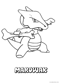 Click a pokémon's name to see its detailed pokédex page, or click a type to see other pokemon of the. Pokemon Coloring Pages Marowak Coloring4free Coloring4free Com