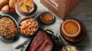 Dinner includes turkey breast with cornbread stuffing, green beans, mashed potatoes and gravy. Boston Market Is Offering A Massive Easter Dinner Spread For Takeout And Delivery Myrecipes