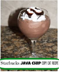 java chip and double chocolate chip frappe