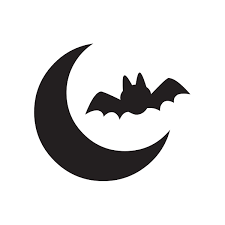 Download Moon And Bat Svg File Pumpkin Carving Template Printable Halloween Stencils Halloween Craft Templates