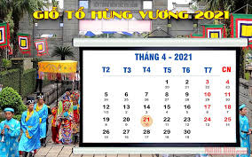 Ngày giỗ tổ hùng vương hoặc lễ hội đền hùng hoặc quốc giỗ là một ngày lễ của việt nam. Lá»‹ch Nghá»‰ Lá»… Trong Thang 4 Va 5 Bao Nhan Dan
