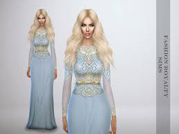 Click for the new royalty mod page. Fashionroyaltysims Lightblue Royalty Gown