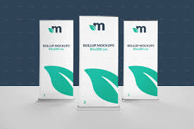 Roll Up Banner Mockups Poster Mockup Mockup Banner