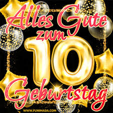 Gif geburtstag geburtstagssprüche für karten. Alles Gute Zum 10 Geburtstag Gif Herunterladen Auf Funimada Com