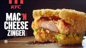 Kfc Singapore Offering Chicken Sandwich With Mac And Cheese Bun A New Kfc Delight Has Social Media Buzzi Kfc Mac And Cheese Cheese Buns Baked Chicken Recipes