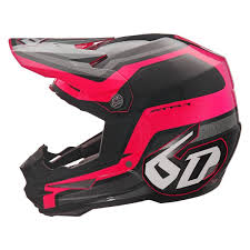 6d helmets 10 3436 atr 1 fuse medium pink black off road helmet