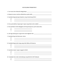 Dan pohon jua disebarluaskan penganjuran program ini. Kuiz Sejarah Tingkatan 5