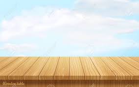 The table top is 66 x 32. Vector Wood Table Top On Nature Background Blue Sky With White Royalty Free Cliparts Vectors And Stock Illustration Image 127951743