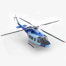 3ds Max Bell 412 Ep Helicopter 3d Model Helicopter 3d Model Cockpit