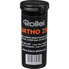 Rollei Ortho 25 Black And White Negative Film 120 Roll Film Large Format Photography Ortho Film