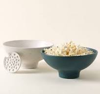 Uncommon Goods | The Popcorn Bowl with Kernel Sifter | popcorn dish