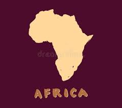 Africa Map Icon Grunge Ink Black Silhouette Simple Style Vector Isolated Image Of African Continent Doodle Drawing Stock Doodle Drawings Map Icons Africa Map