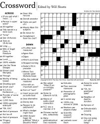 Completes assignments in the time allotted. Creating Crosswords For The New York Times Uconn Today