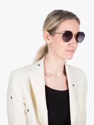 GUCCI EYEWEAR GG0401SK-003 — Round Frame Sunglasses