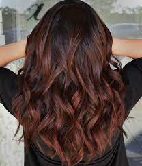 Copper Balayage Brown Hair Balayage Highlights For Dark Brown Hair Chestnut Hair Color