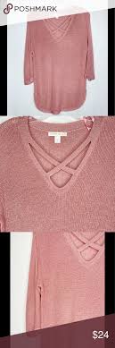 Dress Barn Criss Cross Rose Metallic Sweater Sz Pm Metallic Sweater Sweaters Sweaters For Women