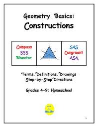 This 13 Page Document Gives Step By Step Instructions For Making 12 Different Constructions Bisectors Con Math Vocabulary High School Math Middle School Math