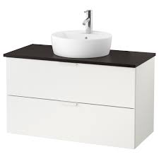 You can add a cooktop with drawers beneath, so you have your tools close at hand while cooking. Godmorgon Tolken Tornviken Cabinet Countertop 19 5 8 Sink White Anthracite Dalskar Faucet 40 1 8x19 1 4x29 1 8 Ikea