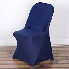 Stretchy Spandex Fitted Folding Chair Cover Navy Blue Walmart Com In 2020 Folding Chair Covers Folding Chair Chair Covers
