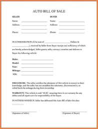 Car Bill Of Sale Ga Bill Of Sale Car Bill Of Sale Template Free Basic Templates