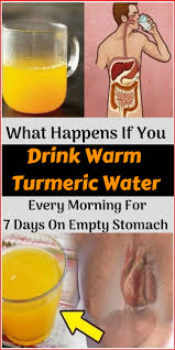 What Happens If You Drink Warm Turmeric Water Every Morning For 7 Days On Empty Stomach Turmeric Turmeric Water Coconut Health Benefits Fruit Health Benefits