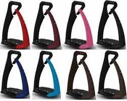Made of stainless steel, with a floor mounted on air cushion for the shock absorption, the air's stirrup comes with a complete customization of the technical choices : Freejump Soft Up Pro Plus Safety Stirrup Irons Ebay