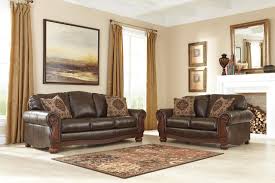 Rodlann Durablend Stationary Living Room Group By Ashley Benchcraft Living Room Leather Living Room Sets Brown Living Room