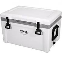 VEVOR Passive Kühlbox Eisbox 57,26 L, Isolierte Kühlbox Camping Thermobox  45-50 Dosen, Campingbox Kühlschrank mit einem Korb, Isolierung Kühlbox ...