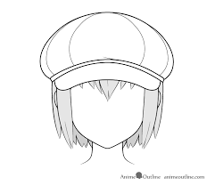 How To Draw Anime Hats Head Ware Animeoutline Here presented 49+ cap drawing images for free to download, print or share.