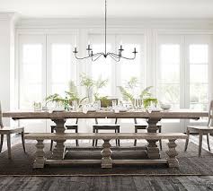 Banks Round Pedestal Extending Dining Table Alfresco Brown Pottery Barn In 2020 Dining Table With Bench Dining Room Design Dining Room Decor