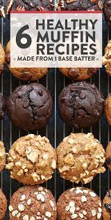 6 Healthy Muffin Recipes 1 Base Batter Fit Foodie Finds Healthy Muffin Recipes Healthy Sweets Healthy Muffins
