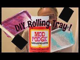 How To Make A Custom Glitter Rolling Tray Diy Marble Glitter Rollingtray Youtube Diy Tray Diy Resin Tray Diy Marble