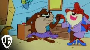 The tasmanian devil, commonly referred to as taz, is an animated cartoon character featured in the warner bros looney tunes and merrie melodies series of cartoons. Taz Mania Taz Onthe Loose Devil Withthe Violet Dress On Warner Bros Entertainment Youtube