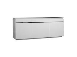 Ranger' meuble salon blanc laqué conforama. Buffet 3 Portes Laque Blanche Carmen L 200 X L 50 X H 83 Neuf Vente De Tousmesmeubles Conforama