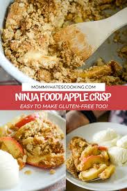 Ninja Foodi Apple Crisp Gluten Free Recipe In 2020 Apple Crisp Gluten Free Apple Crisp Gluten Free Recipes Easy