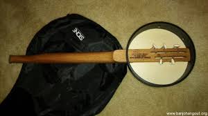 • the basic banjo is 32 long, has 18 frets and vibrating string length of 23.5. Backyard Music Suitcase Banjo For Sale Used Banjo For Sale At Banjobuyer Com