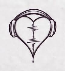 Heart Headphones Tattoo Headphones Tattoo Music Drawings Heart Tattoo Designs