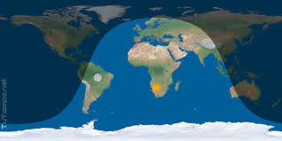 Wo ist die sonne und der mond? Karte Mit Tag Und Nacht Bereichen