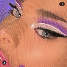 Purple Y2k Look Purple Eye Makeup Purple Eyeshadow Looks Purple Makeup