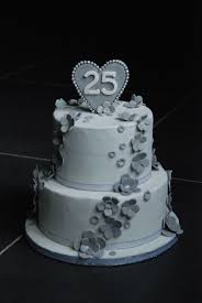 25th Anniversary Cake Silver Cake Anniversary Cake 25 Anniversary Cake 25th Wedding Anniversary Cakes