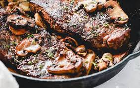 Garnish with chopped thyme, parsley or rosemary if desired. Pan Seared Steak With Mushrooms Primavera Kitchen