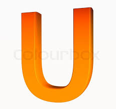 Huge collection, amazing choice, 100+ million high quality, affordable rf and rm images. Orange Alphabet Letter U 3d Isolated Stock Image Colourbox