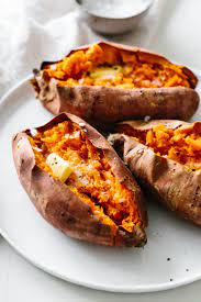 Baked Sweet Potato Is A Healthy Side Dish Or Main Meal Learn How To Bake Sweet Potato Cooking Sweet Potatoes Sweet Potato Recipes Roasted Sweet Potato Recipes