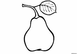 Dibujo De Fruta La Pera Para Colorear Dibujos De Frutas Pera Libros De Fieltro