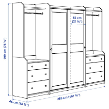 ( can't find the exact picture of how it looks when put together.) all taken apart. Hauga Wardrobe Combination Grey Ikea