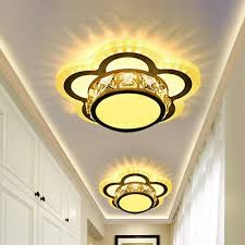 Installed flush with the ceiling, modern recessed lighting is a practical and flexible lighting option for most any room or space. Ivory Blossom Flush Ceiling Light Fixture Modern Crystal Hallway Led Flush Mount Recessed Lighting Beautifulhalo Com